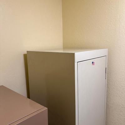2 METAL STORAGE CABINETS