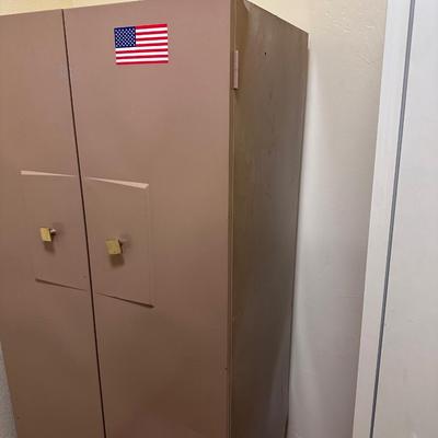 2 METAL STORAGE CABINETS