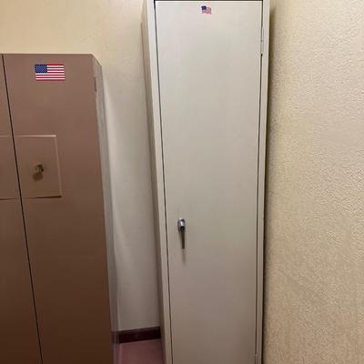 2 METAL STORAGE CABINETS