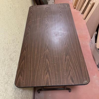 4 FOOT FOLDING TABLE AND 3 FOLDING CHAIRS