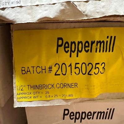 PEPPERMILL 1/2" THIN BRICK FLAT AND CORNERS