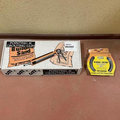 POINTING AND GROUTING GUN PLUS 16 GAUGE WIRE
