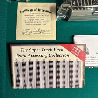"BUDWEISER CLYDESDALES CAR", TRAIN TRACK AND MORE