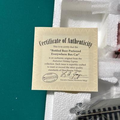 BUDWEISER "BOTTLED BEER PREFERRED EVERYWHERE BOX CAR"