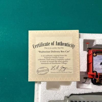 "BUDWEISER DELIVERY BOX CAR"