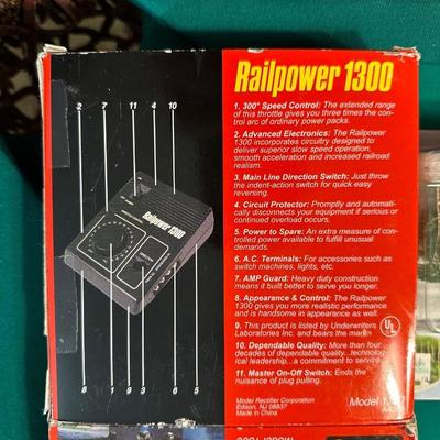 MODEL TRAIN POWER PACK AND FAUX FOLIAGE