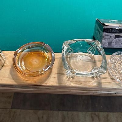 CRYSTAL COASTERS, DR GRABOW PIPE, ASHTRAYS AND MORE