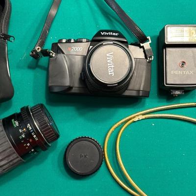 VIVITAR 35MM CAMERA, KALIMAR LENS AND MORE