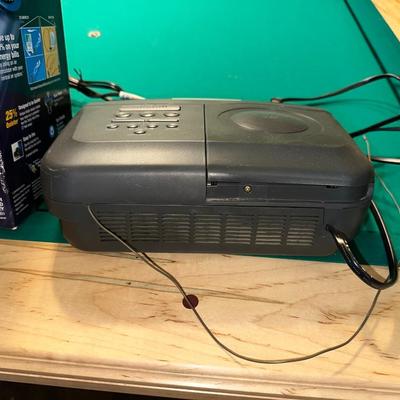 SONY DREAM MACHINE, TABLE TOP FAN AND A DOUBLE EAGLE HEAD STATUE