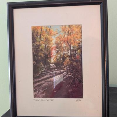 Framed "Dupont Forest State Park" Print Signed By The Artist (SB)