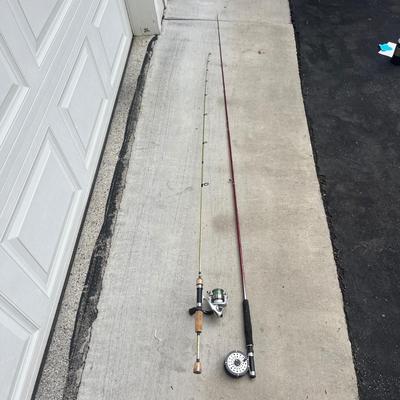 Fishing Rods & Reels, Framed Print & Fly Tying Gear (G-MG)