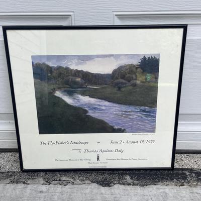 Fishing Rods & Reels, Framed Print & Fly Tying Gear (G-MG)