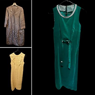 Vintage Saks Fifth Avenue Dress, Dynasty Satin Jacket & More Vintage Clothing (UGB2-JS)