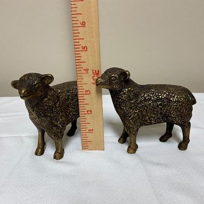 2 Bronze Sheep