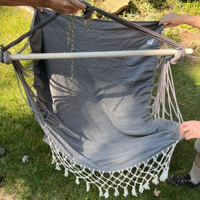 Chair Swing/Hammock With Macrame Accents (G-MG)