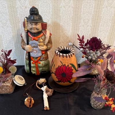Japanese porcelain figurine & more