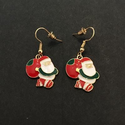 Cute Santa dangle earrings