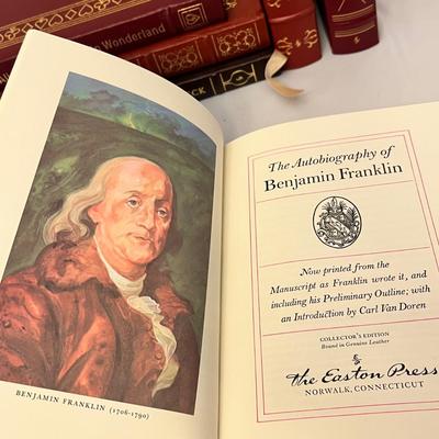 A Dozen Leather Bound Books (DR-RG