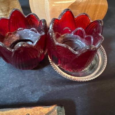 Wood Wildflowers, Orrefors candle holder, decor