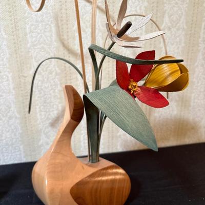 Wood Wildflowers, Orrefors candle holder, decor