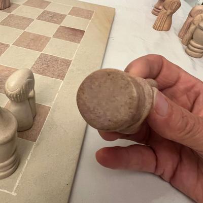 African Carved Stone Chess Set (DR-RG)