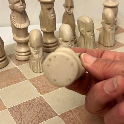 African Carved Stone Chess Set (DR-RG)