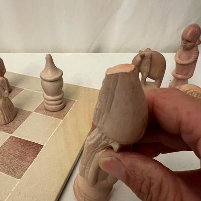 African Carved Stone Chess Set (DR-RG)