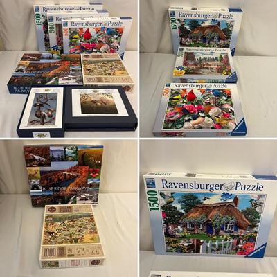 Ravensburger Puzzles, Blue Ridge Parkway Puzzles & Artifact Wooden Puzzles (G-MG)