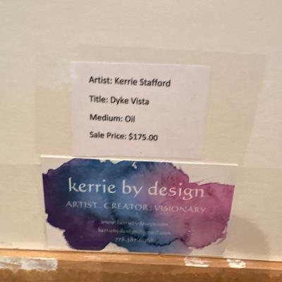 “Dyke Vista” Oil painting by Kerrie Stafford