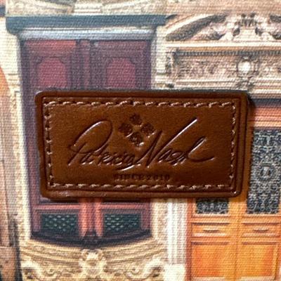 Patricia Nash Velino Trolley Doors of Italy suitcase w/leather handles