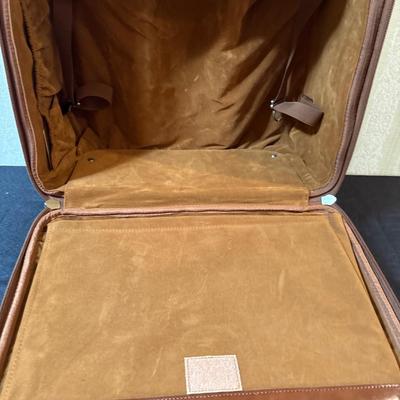 Patricia Nash Velino Trolley Doors of Italy suitcase w/leather handles