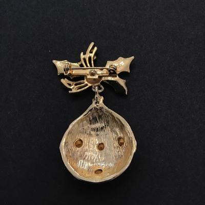Christmas ornament brooch pin