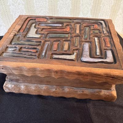 Handcrafted wood box by J David Ames