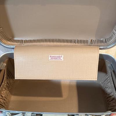 Samsonite Silhouette suitcase, stones & paint supplies