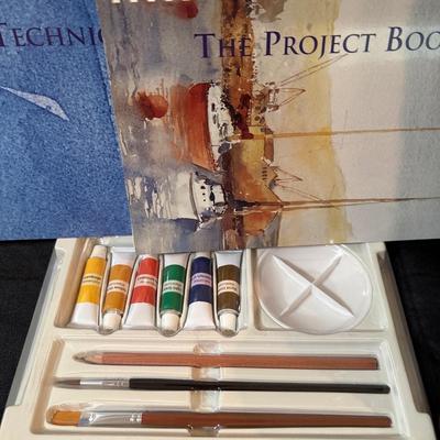 Wartercolor set, stones & quilt batt