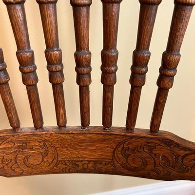 Pressed Back & Rattan Seat Arm Chair (DR-RG)