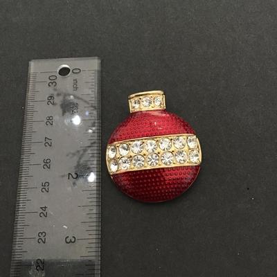Christmas ornament brooch pin