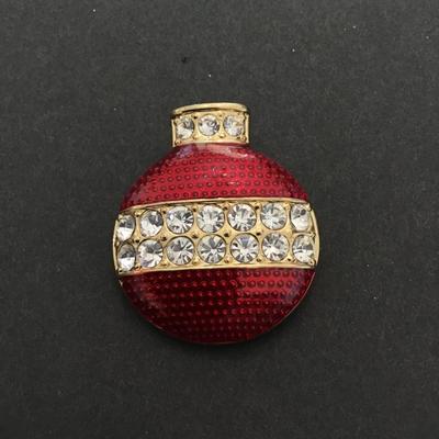 Christmas ornament brooch pin