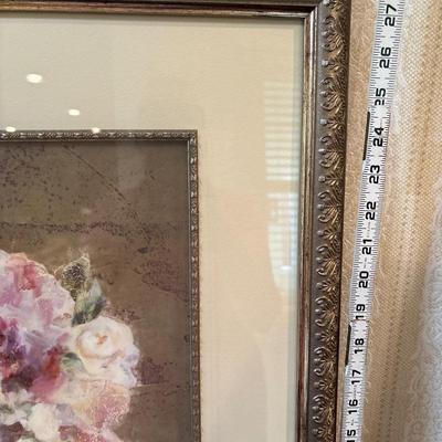 Original watercolor by M Cooper and Lois Emerson with large picture