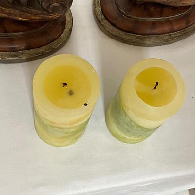 Pair of large 16” candle holders