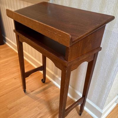 Vintage rolling lecture/book stand