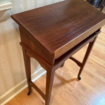 Vintage rolling lecture/book stand