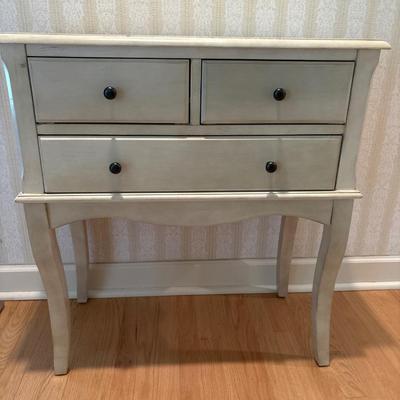Cute. Off-white side table with drawers