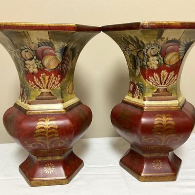 2 large Raymond Waites decorative vases