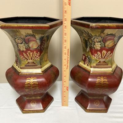 2 large Raymond Waites decorative vases