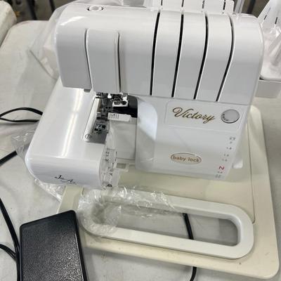 Sale Photo Thumbnail #12: Jet Air Victory Baby Lock, Item turns on unable to test as we do not know how to operate it again. It was told to us that this item was barely used. All items are sold as is where is.