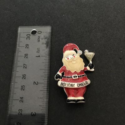Santa Claus brooch pin
