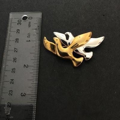 Cute dove pin brooch