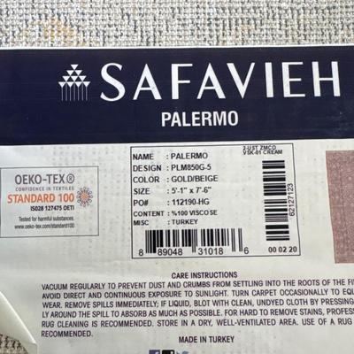 Safavieh Palermo Gold/beige rug 5’1” x 7’6”