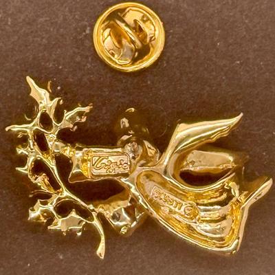 Vintage Flying Angel with Holly Branch